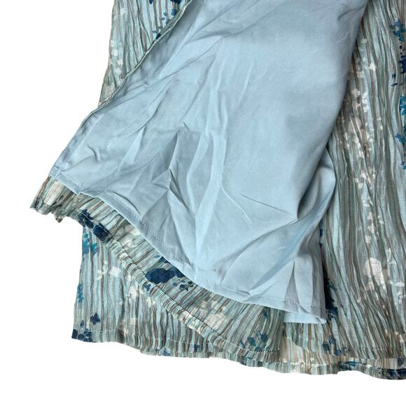 NWT J. Jill Floral Sleeveless Midi Wrap Dress Sundress V-Neck Sz 12 - Picture 7 of 10